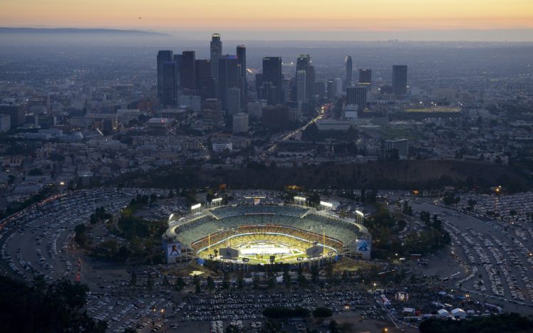 city, Cityscape, Skyscraper, Stadium, Los Angeles, USA HD Wallpaper Desktop Background
