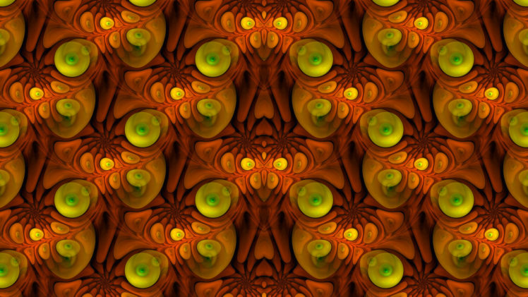 abstract, Fractal, Pattern, Symmetry, Digital art, 3D fractal HD Wallpaper Desktop Background