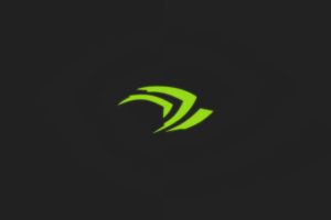 Nvidia, Logo, Simple, Minimalism, Gray, Green
