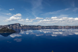 snow, Winter, Lake, Reflection, Trees, Clouds, Mountains, Photography, Sky, Crater Lake (Oregon)