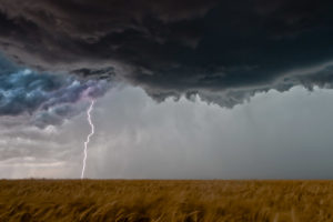Lightning And Wheat Field   Elmer, Oklahoma