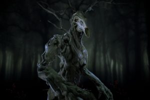 3D, Digital art, Night, Nightmare, Trees, Shadeocai I Mourn, The Witcher, The Witcher 3: Wild Hunt