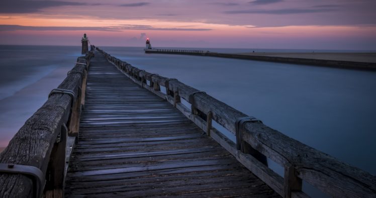 pier, Sea, Sky HD Wallpaper Desktop Background