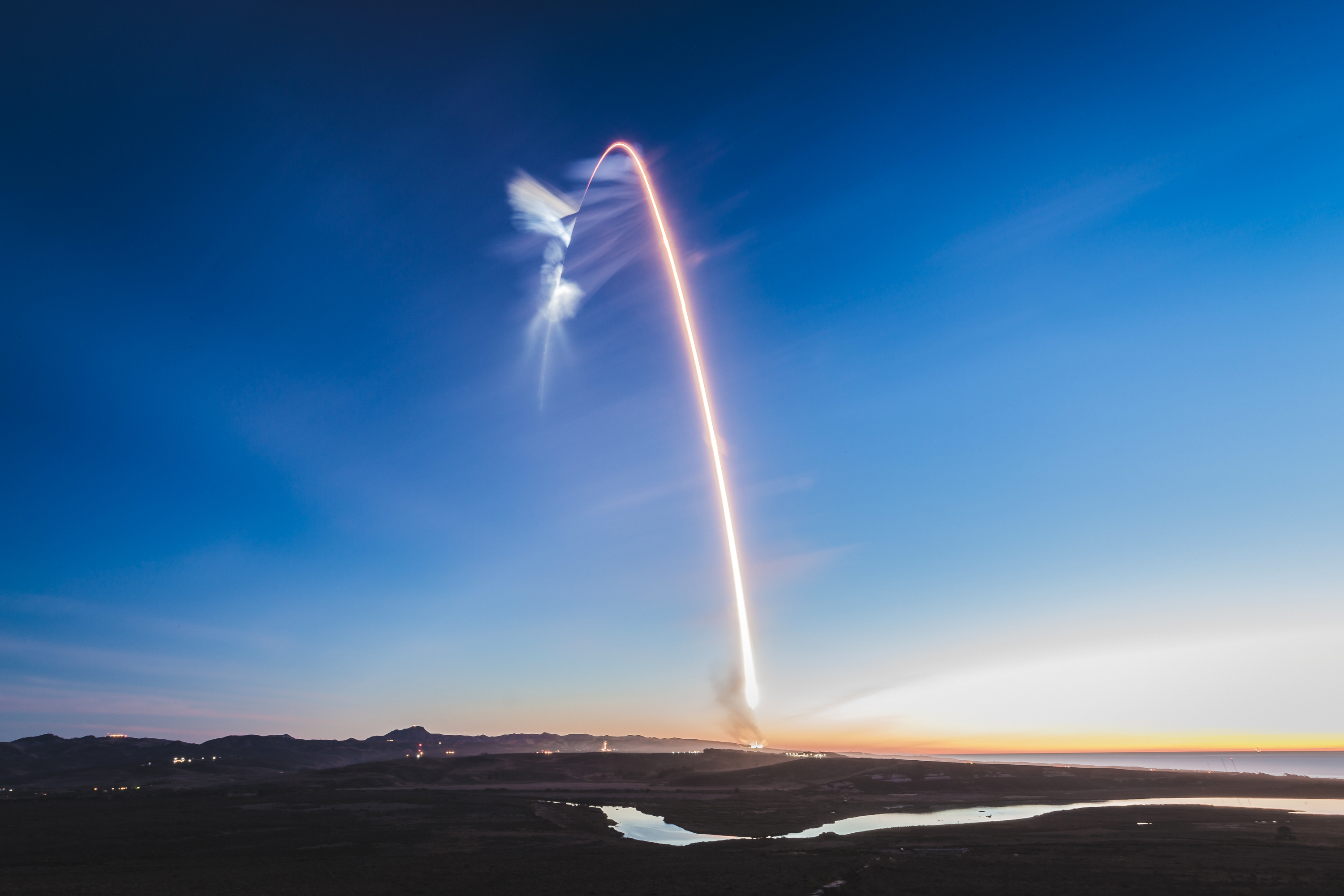 SpaceX, Photography, Long exposure, Rocket Wallpaper
