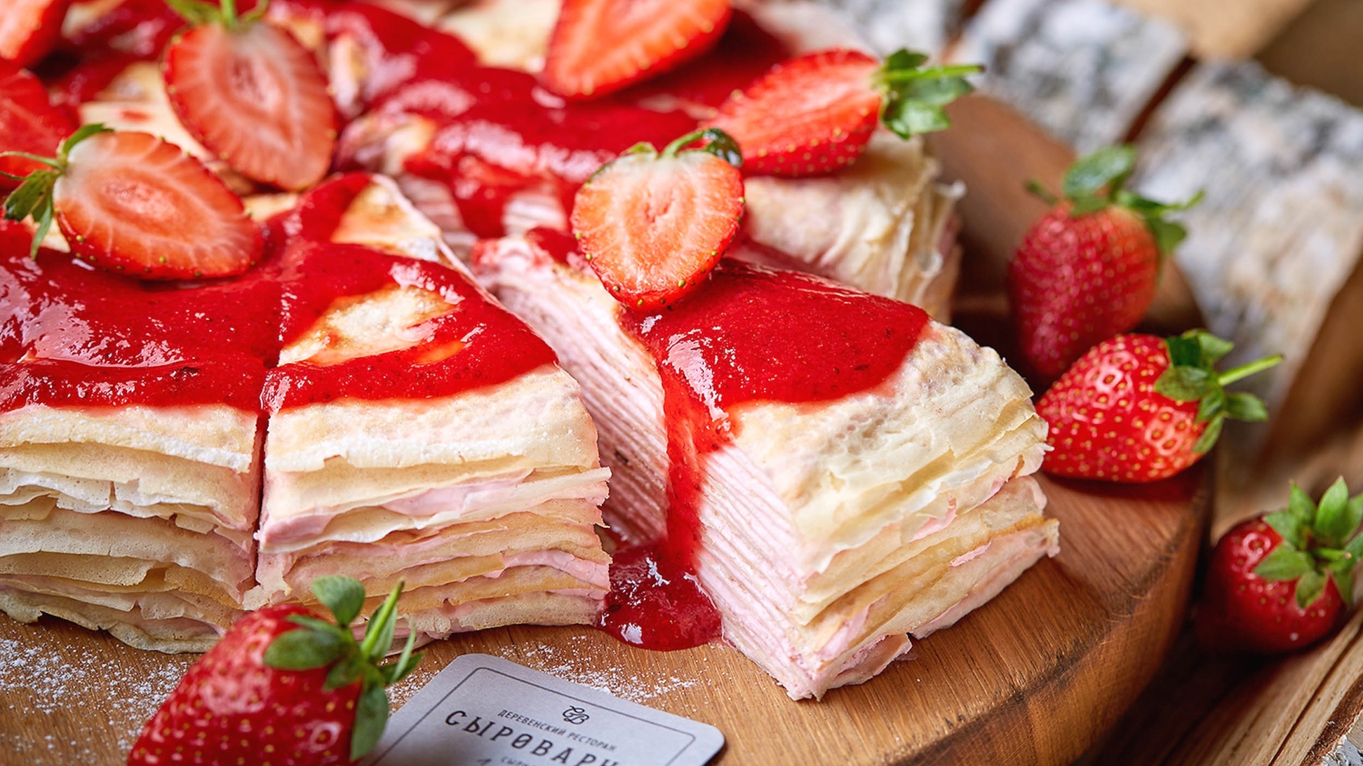 food, Strawberries, Cake, Dessert Wallpaper