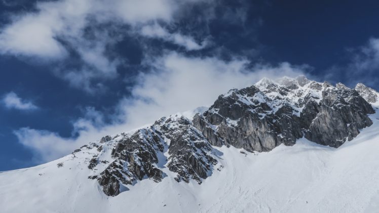 Paul Gilmore, Landscape, Nature, Photography, Austria, Mountains, Snowy peak, Snow, Sky, Clouds HD Wallpaper Desktop Background