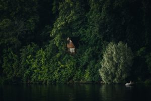 Daniil Silantev, Landscape, Nature, Photography, Forest, Lake, Tree house, Raft, Reflection