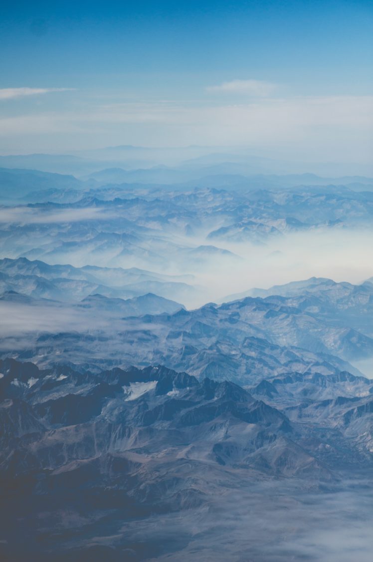 Dominik Lange, Landscape, Nature, Photography, Mountains, Snowy peak, Mist, Sky, Clouds, Far view HD Wallpaper Desktop Background