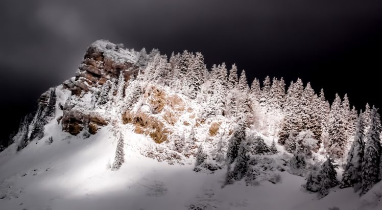 nature, Snow, Landscape, Trees HD Wallpaper Desktop Background