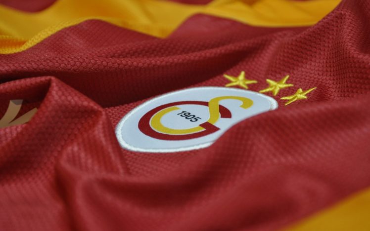 Galatasaray S.K., Soccer, Soccer clubs, Logo, Stars, Yellow, Red, Shirt, Closeup, Depth of field HD Wallpaper Desktop Background
