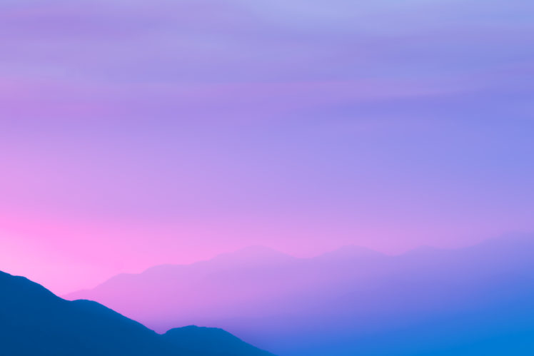 nature, Landscape, Mountains, Sky, Purple, Blue HD Wallpaper Desktop Background