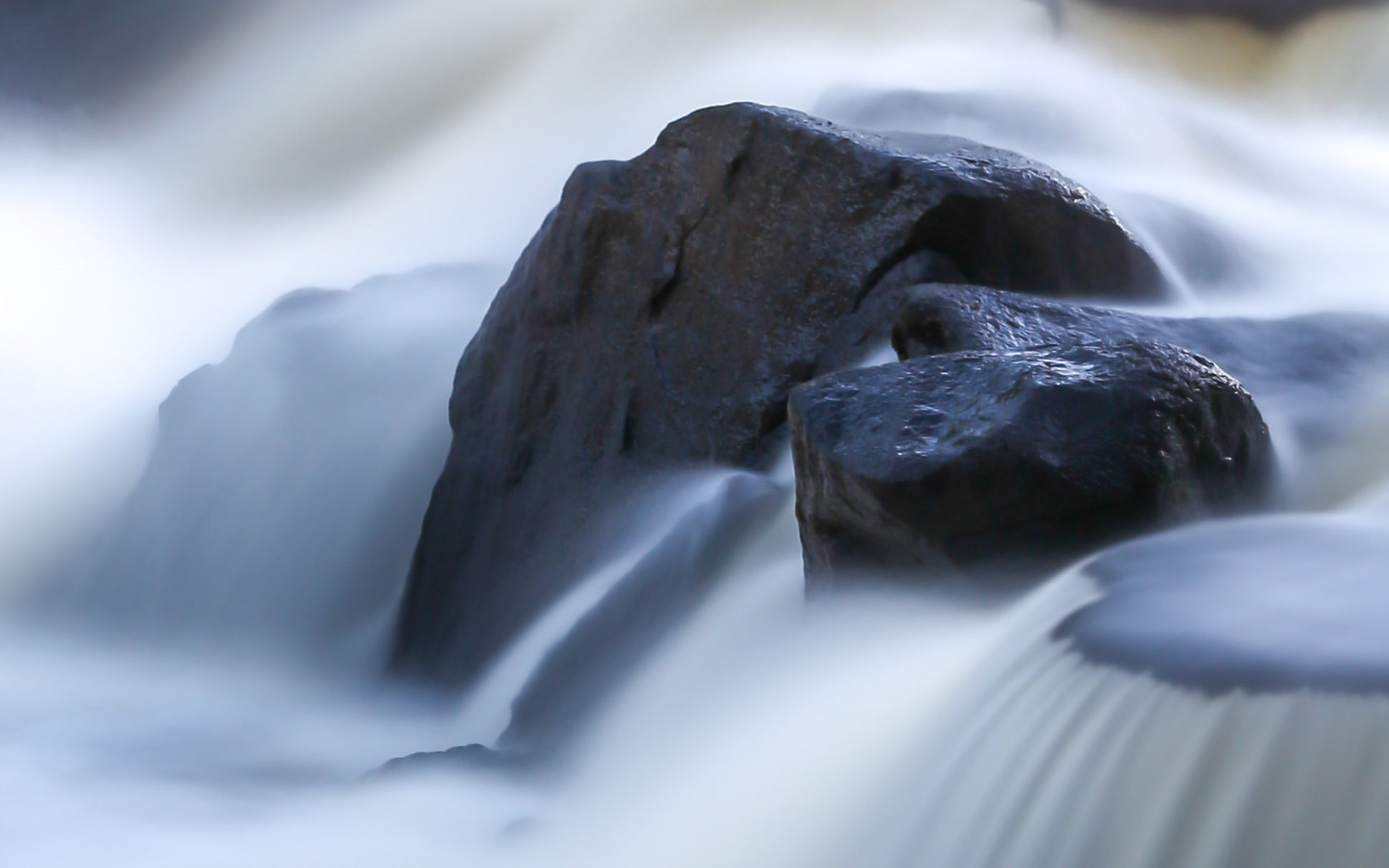 stones, Water, Nature, Long exposure Wallpaper