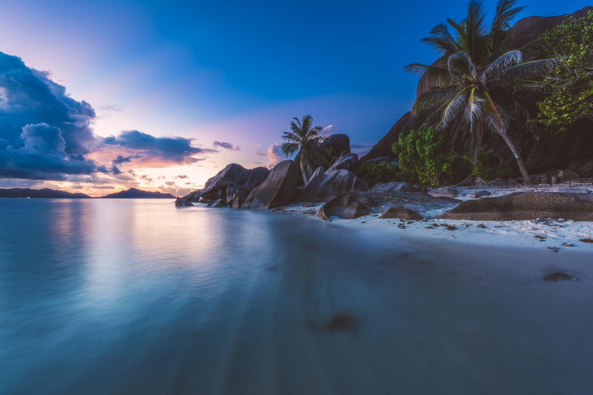 tropical, Sky, Sea, Seychelles, La digue Wallpaper
