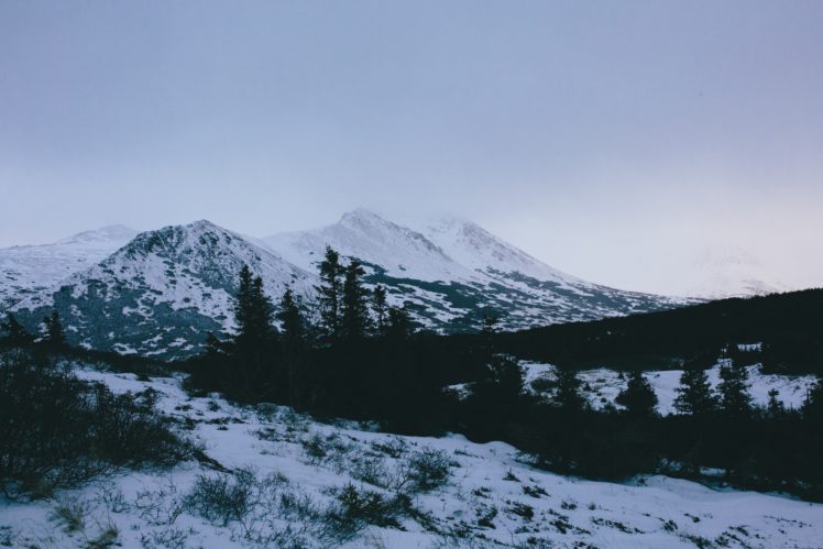 Greg Shield, Photography, Landscape, Nature, Sky, Mountains, Snowy peak, Far view, Snow, Tundra, North America, USA HD Wallpaper Desktop Background
