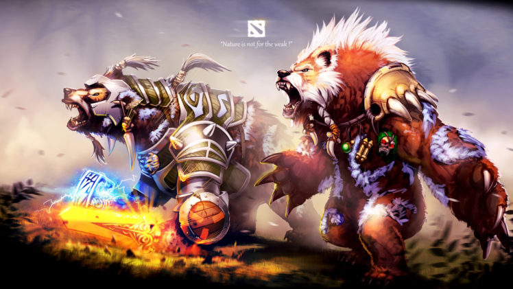 Dota 2, Steam (software), Defense of the Ancients, Video games, Lone Druid, Bears HD Wallpaper Desktop Background