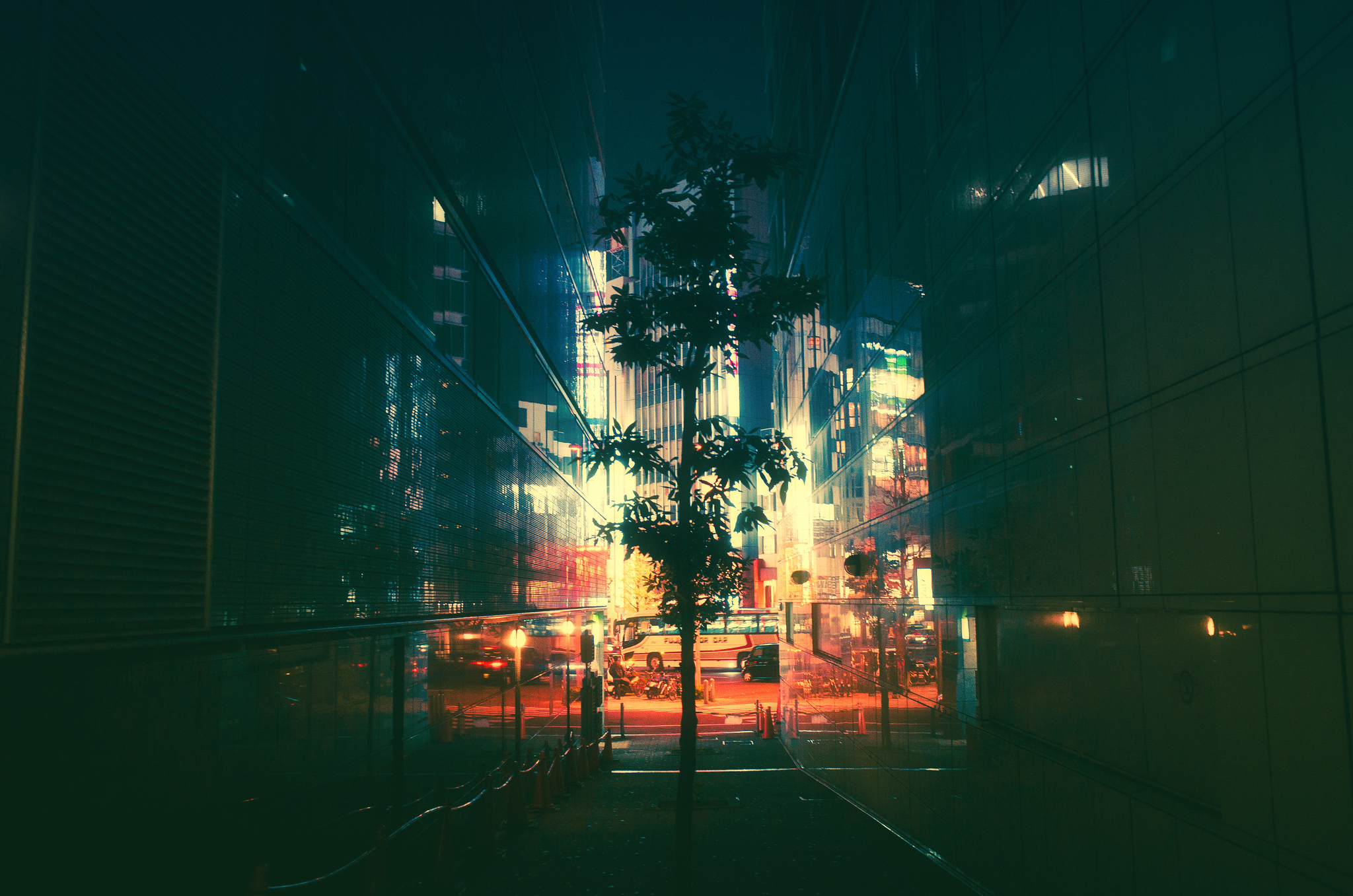 Japan, Night, Neon, Masashi Wakui Wallpaper