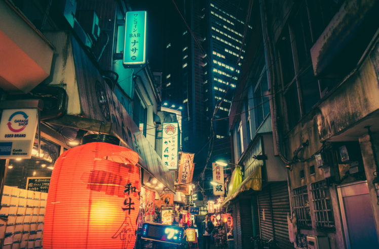 Japan, Night, Neon, Masashi Wakui HD Wallpaper Desktop Background