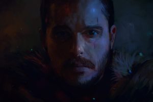 Jon Snow, Aegon Targaryen, A Song of Ice and Fire, Game of Thrones, Portrait, Painting