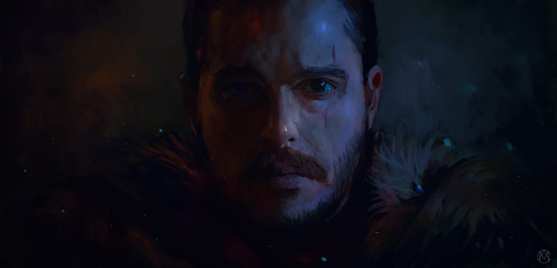 Jon Snow, Aegon Targaryen, A Song of Ice and Fire, Game of Thrones, Portrait, Painting Wallpaper
