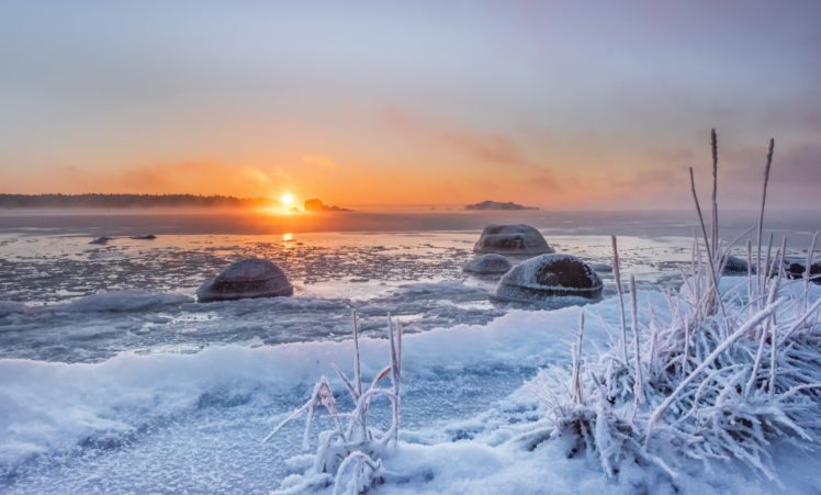 winter, Sunlight, Landscape, Nature HD Wallpaper Desktop Background