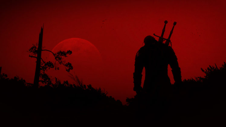 Geralt of Rivia, Video games, The Witcher 3: Wild Hunt, Sword, Red, The Witcher HD Wallpaper Desktop Background