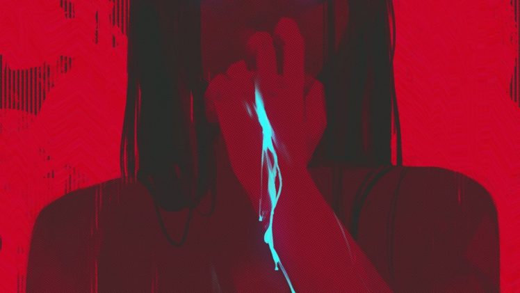 women, Injured, Red, Black hair HD Wallpaper Desktop Background