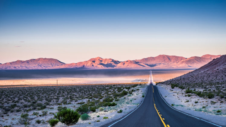 photography, Desert, Road, Mountains HD Wallpaper Desktop Background