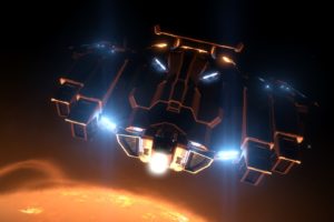 Elite: Dangerous, E:D, Space, Space Simulator, Type 10, Sun, Spaceship, Video games