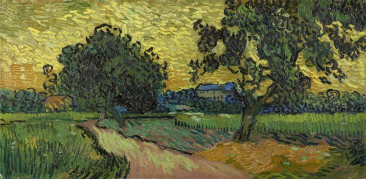 Vincent van Gogh, Oil painting, Painting, Landscape HD Wallpaper Desktop Background