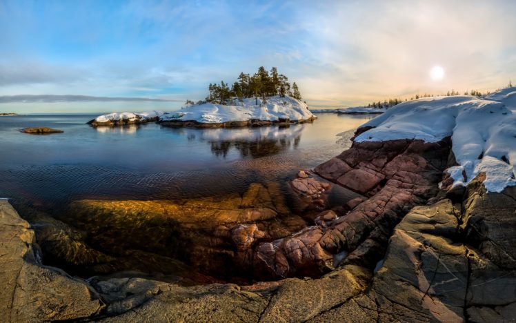 nature, Landscape, Water, Snow HD Wallpaper Desktop Background