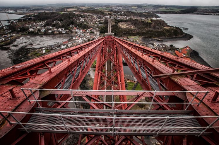 Forth Bridge, Metal, Red, Scotland, Architecture HD Wallpaper Desktop Background