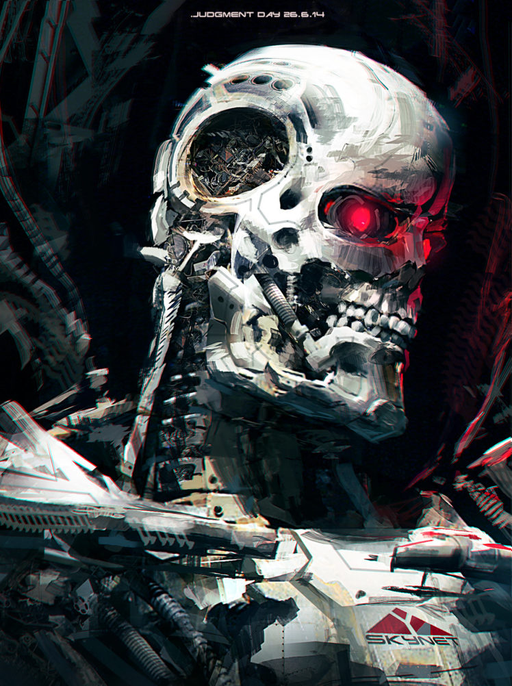 red eyes, Terminator, T 800, Robot, Skynet, Endoskeleton HD Wallpaper Desktop Background