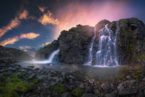 nature, Waterfall, Water, Long exposure