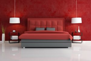 red, Bed, Room, Interior