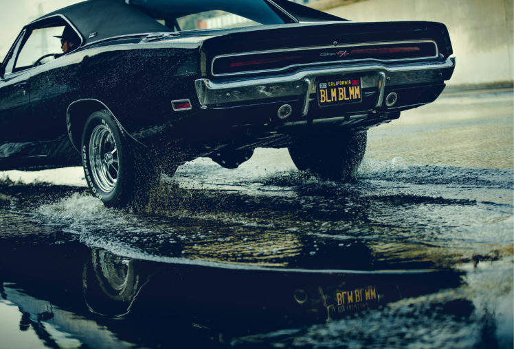 Dodge Charger, Car, Water, Black cars HD Wallpaper Desktop Background