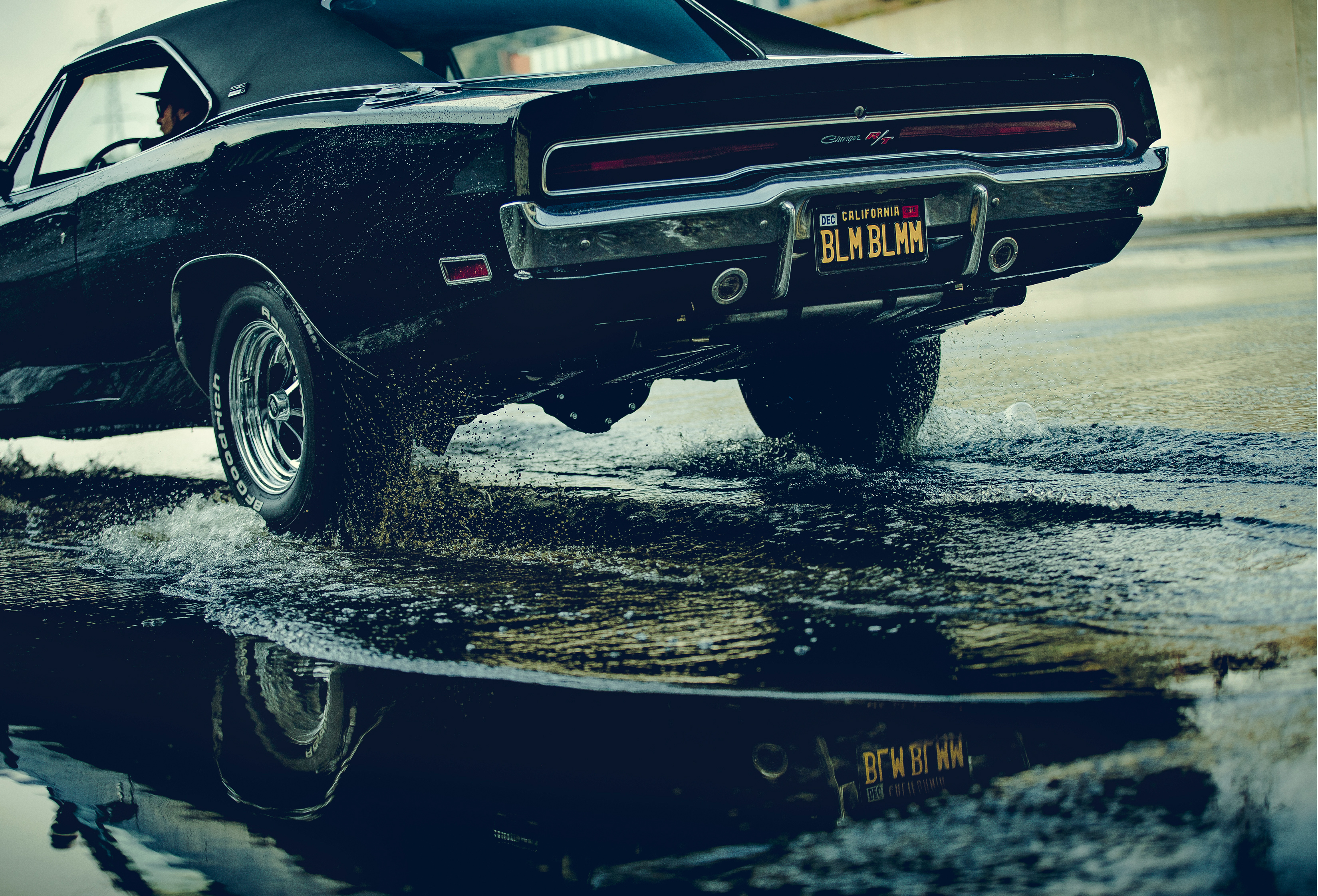 Dodge Charger, Car, Water, Black cars Wallpaper