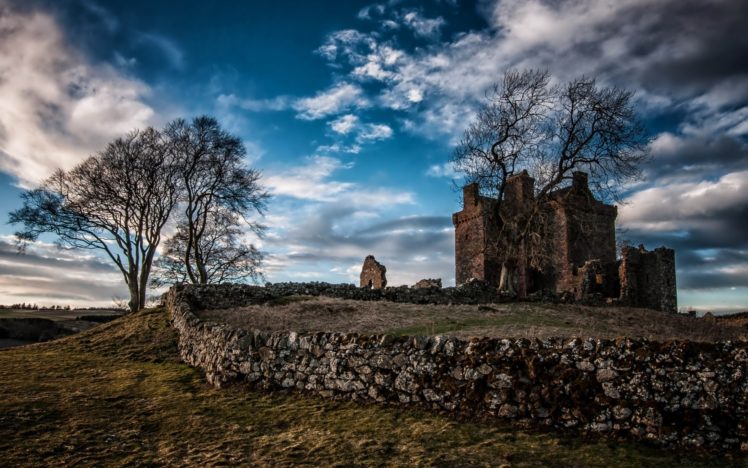 Balvaird Castle, Scotland, Castle HD Wallpaper Desktop Background