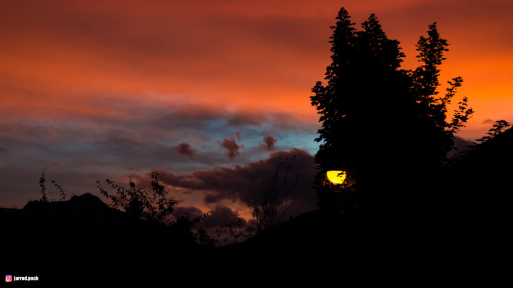 sunset, Contrast, Silhouette, Landscape HD Wallpaper Desktop Background