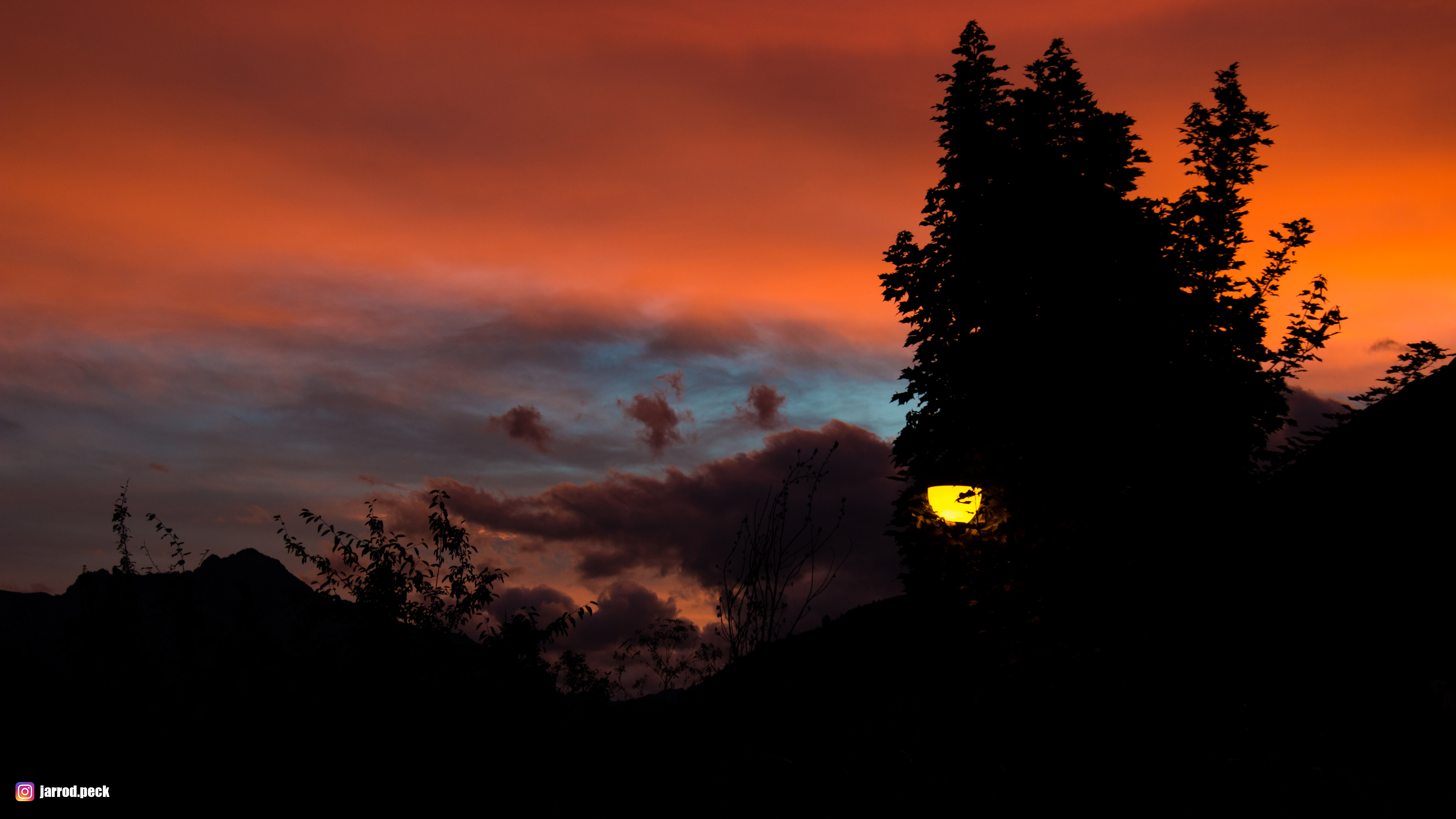 sunset, Contrast, Silhouette, Landscape Wallpaper