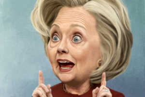 Hilary Clinton, Face, Women, Deplorable, Buffoon, Caricature
