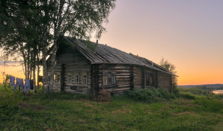 Russia, Hut, Landscape HD Wallpaper Desktop Background