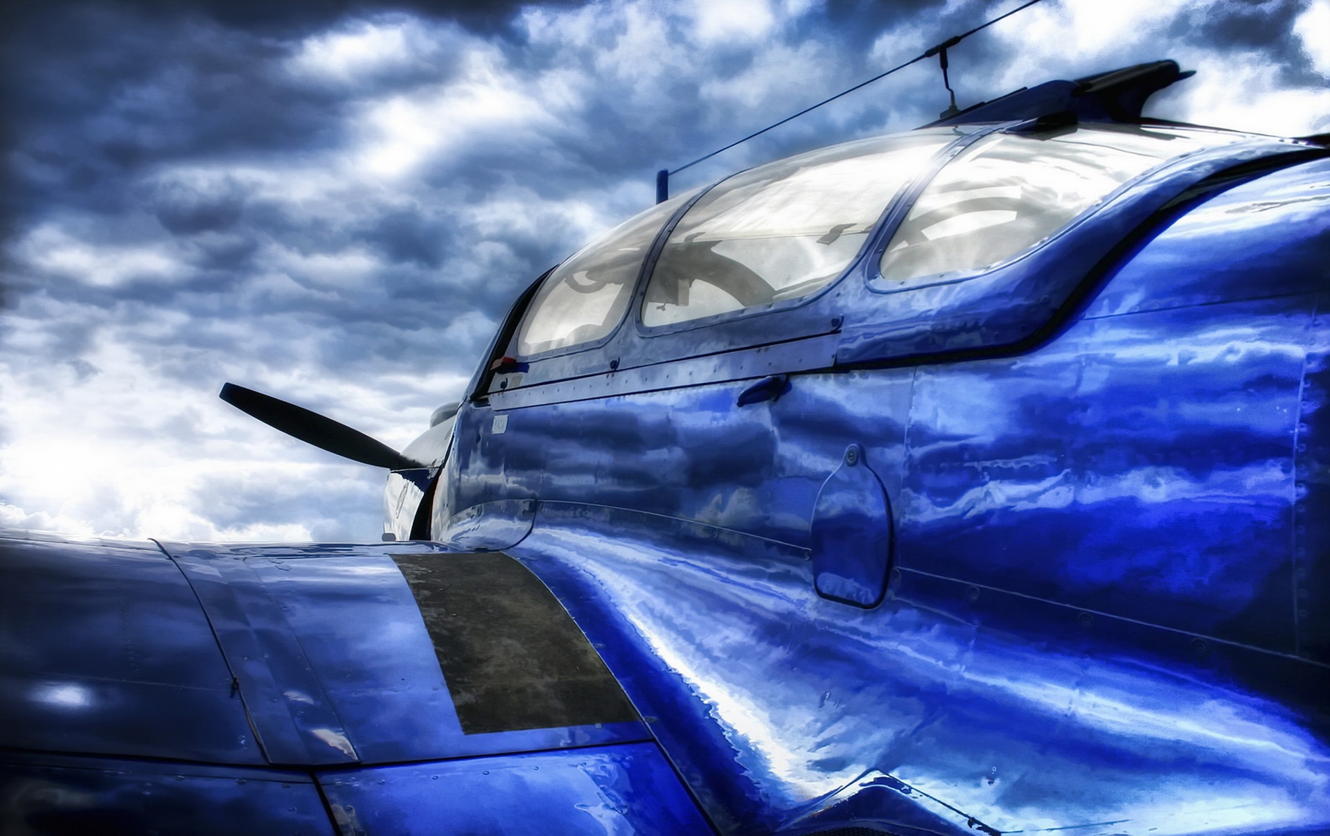blue, Vehicle, Aircraft Wallpaper