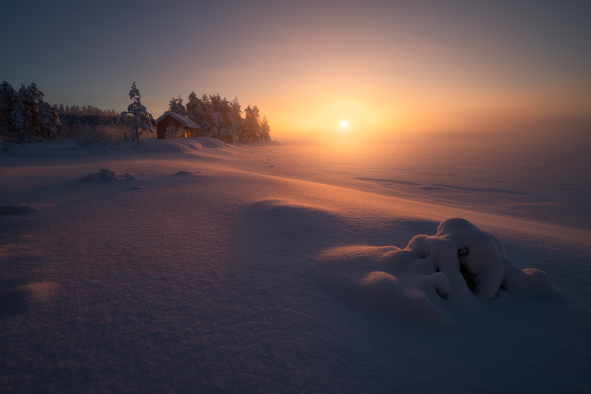 snow, Winter, Sunlight Wallpaper