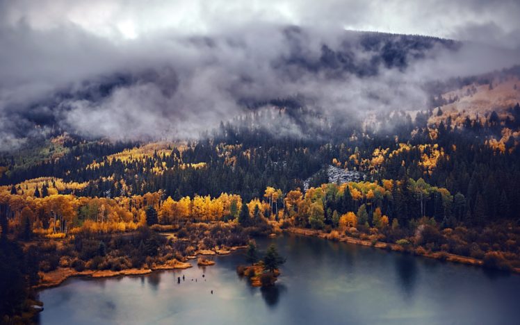 aerial view, Water, Nature, Landscape HD Wallpaper Desktop Background