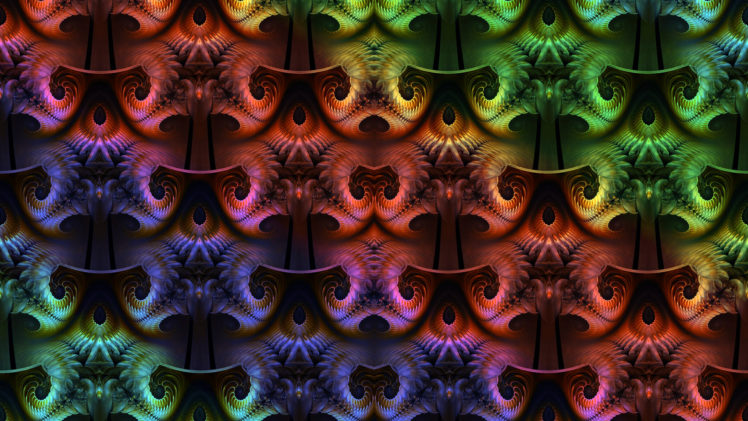 abstract, Fractal, Pattern, Symmetry, Digital art HD Wallpaper Desktop Background