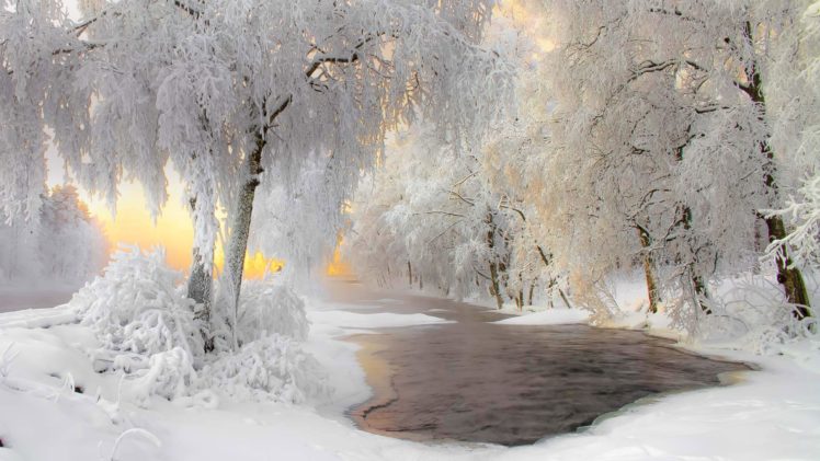 photography, Finland, Snow, Ice, Landscape HD Wallpaper Desktop Background
