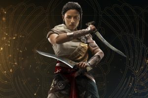 Assassins Creed: Origins, Video games, Artwork, Assassins Creed, Aya, Simple background, Ubisoft