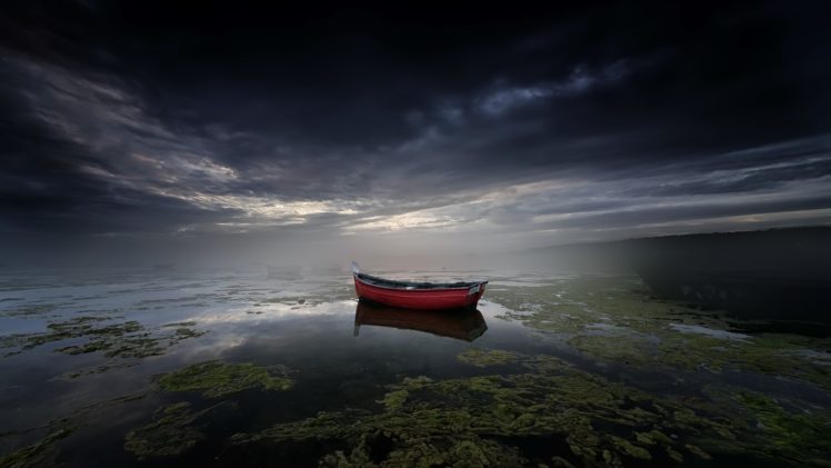 nature, Boat, Sky, Vehicle, Water HD Wallpaper Desktop Background