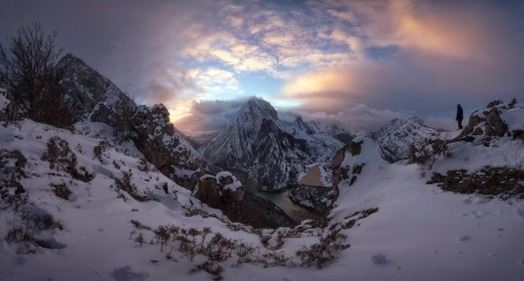 nature, Mountains, Sky, Snow, Landscape HD Wallpaper Desktop Background
