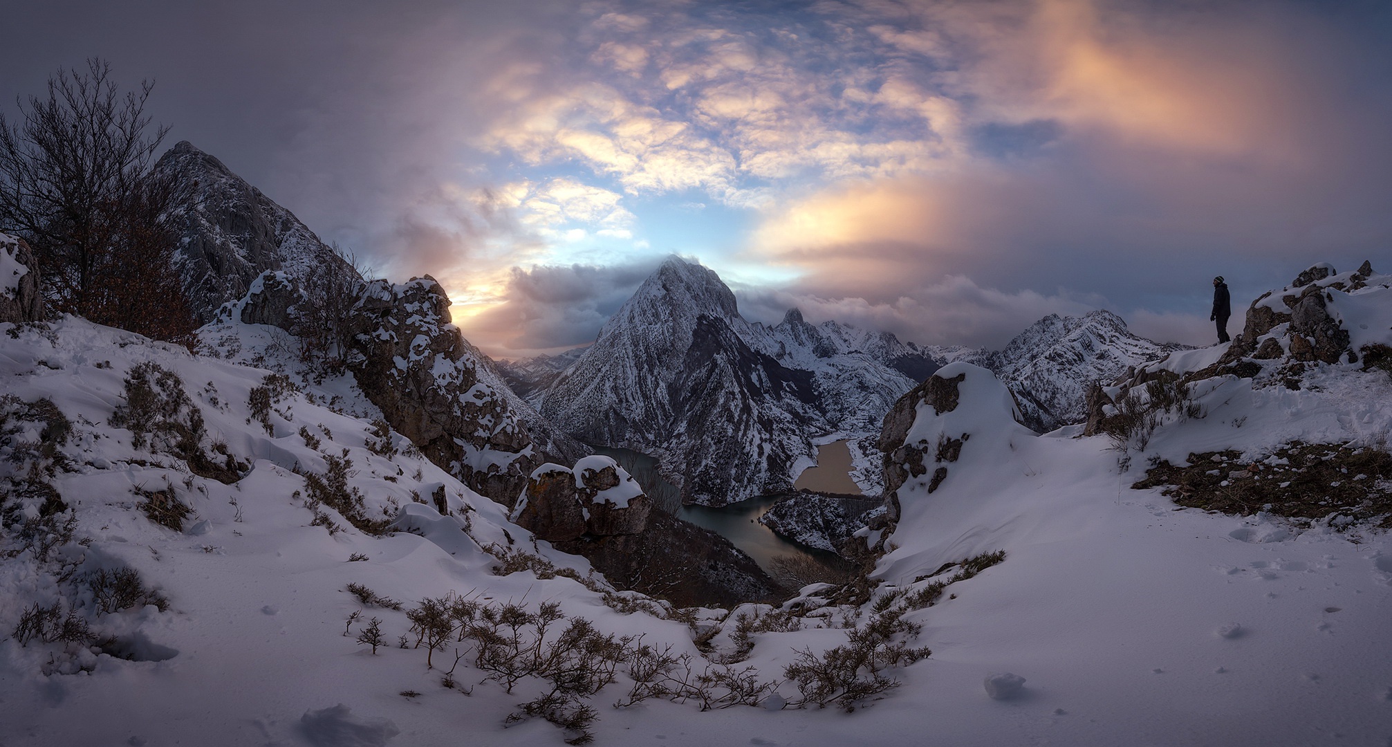 nature, Mountains, Sky, Snow, Landscape Wallpaper